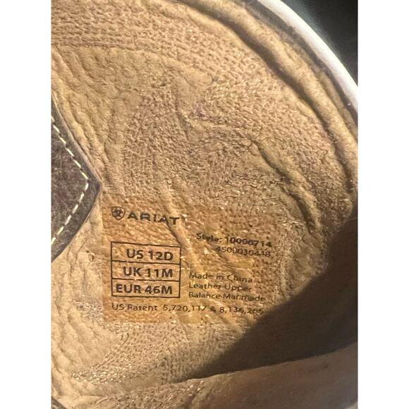 Ariats Men's US 11M Boots Style 10006714 Cowboy Boots Western Square Toe Country - Picture 4 of 16